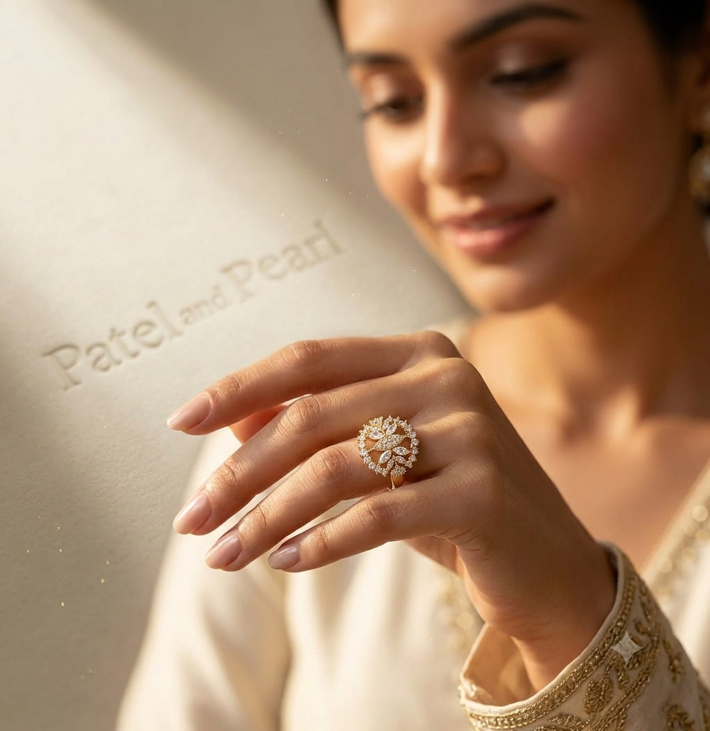 Gold Leaf Statement Ring