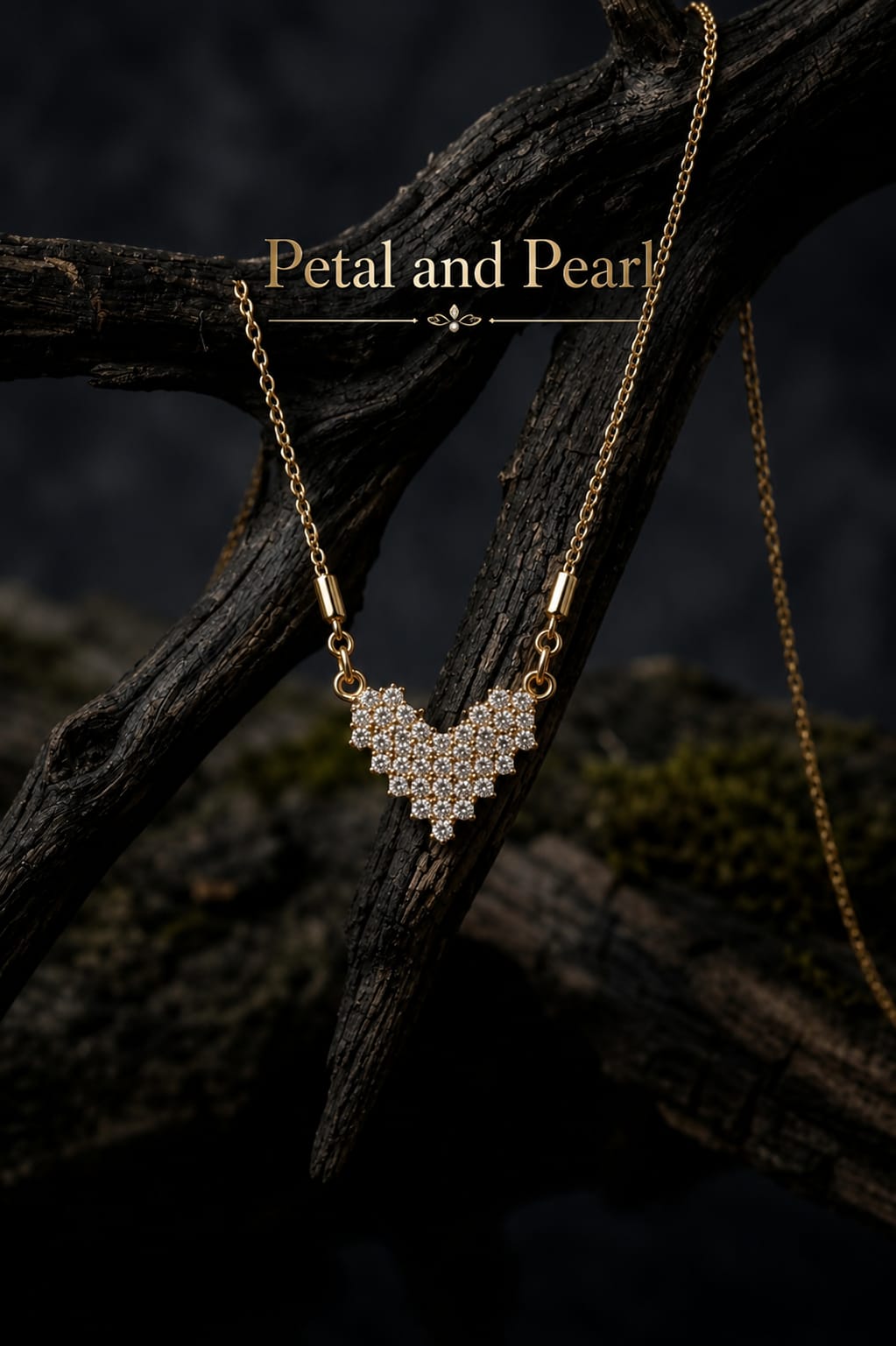 Gold Heart Pendant Necklace