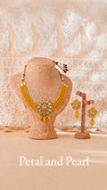 Yellow Traditional Choker Necklace Set