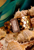 Gold & White Traditional Bangle