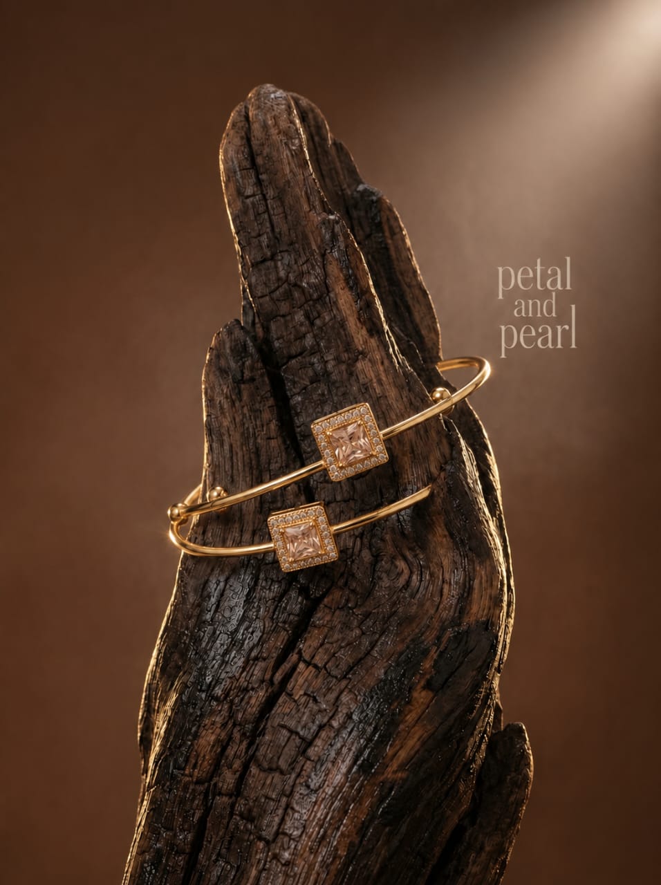 The Radiant Square Gold Bangle