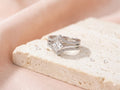 Princess Cut White Moissanite Ring
