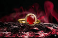 Red Crystal Statement Ring