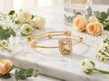 Modern Gold-Tone Statement Bangle