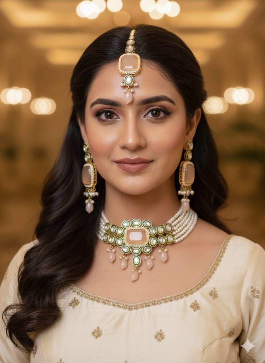 Royal Meenakari Chokar Necklace Set